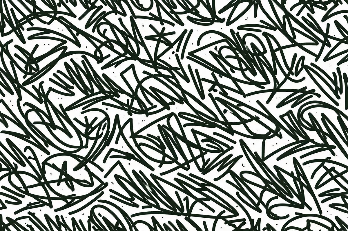 Fototapet Graffiti verde abstract
