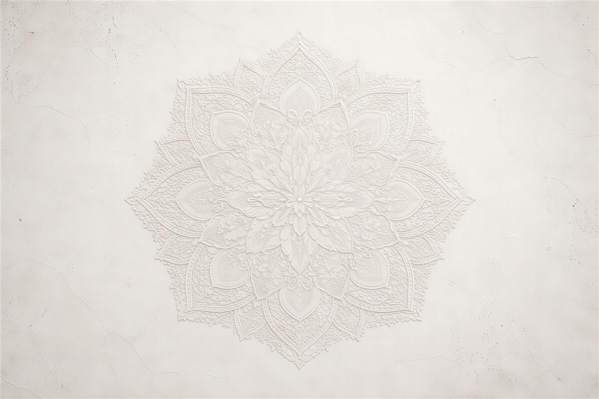 Fototapet Mandala crem în stil boho
