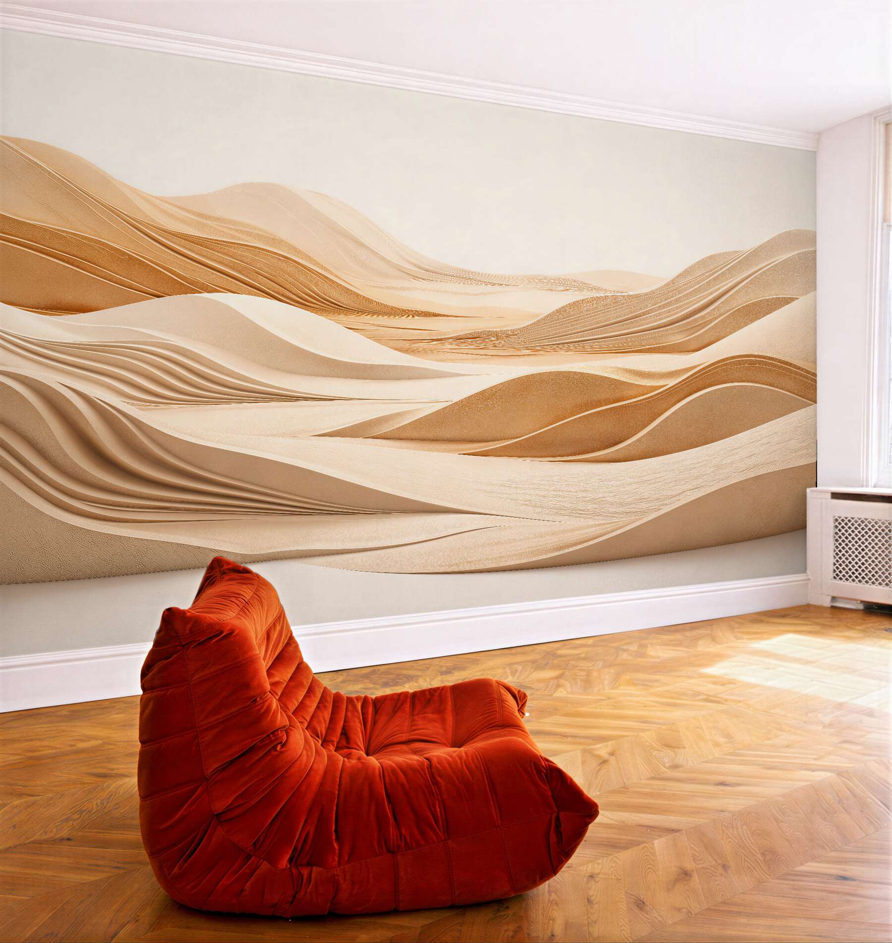 Fototapet Dune de nisip ondulate 3D