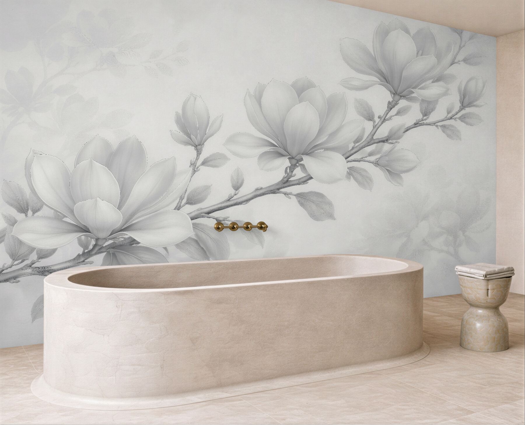 Fototapet Magnolie delicată în alb