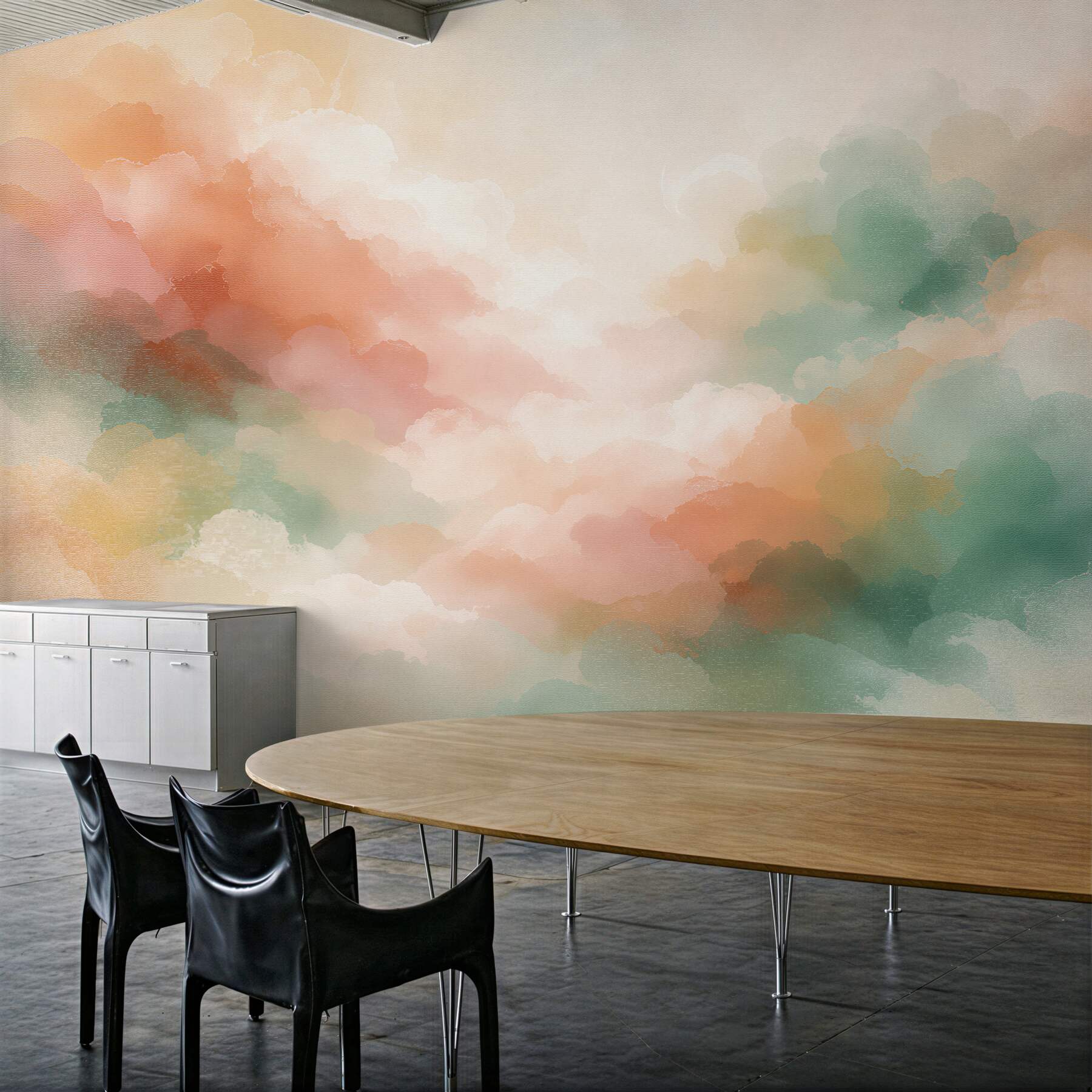 Fototapet Nori pastel acuarelă