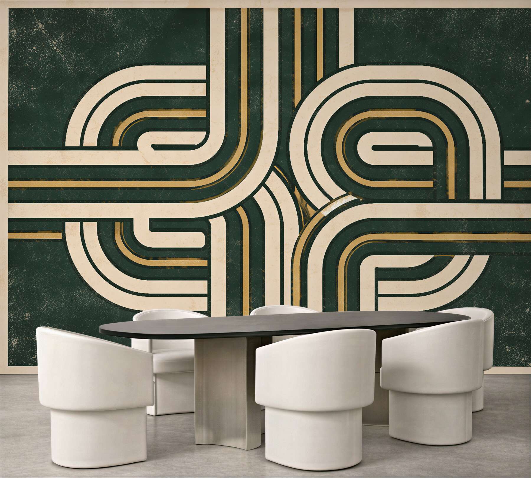 Fototapet Linii geometrice retro elegance