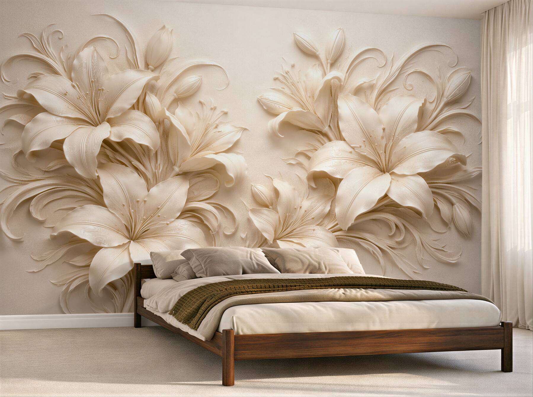Fototapet Crini eleganți în relief