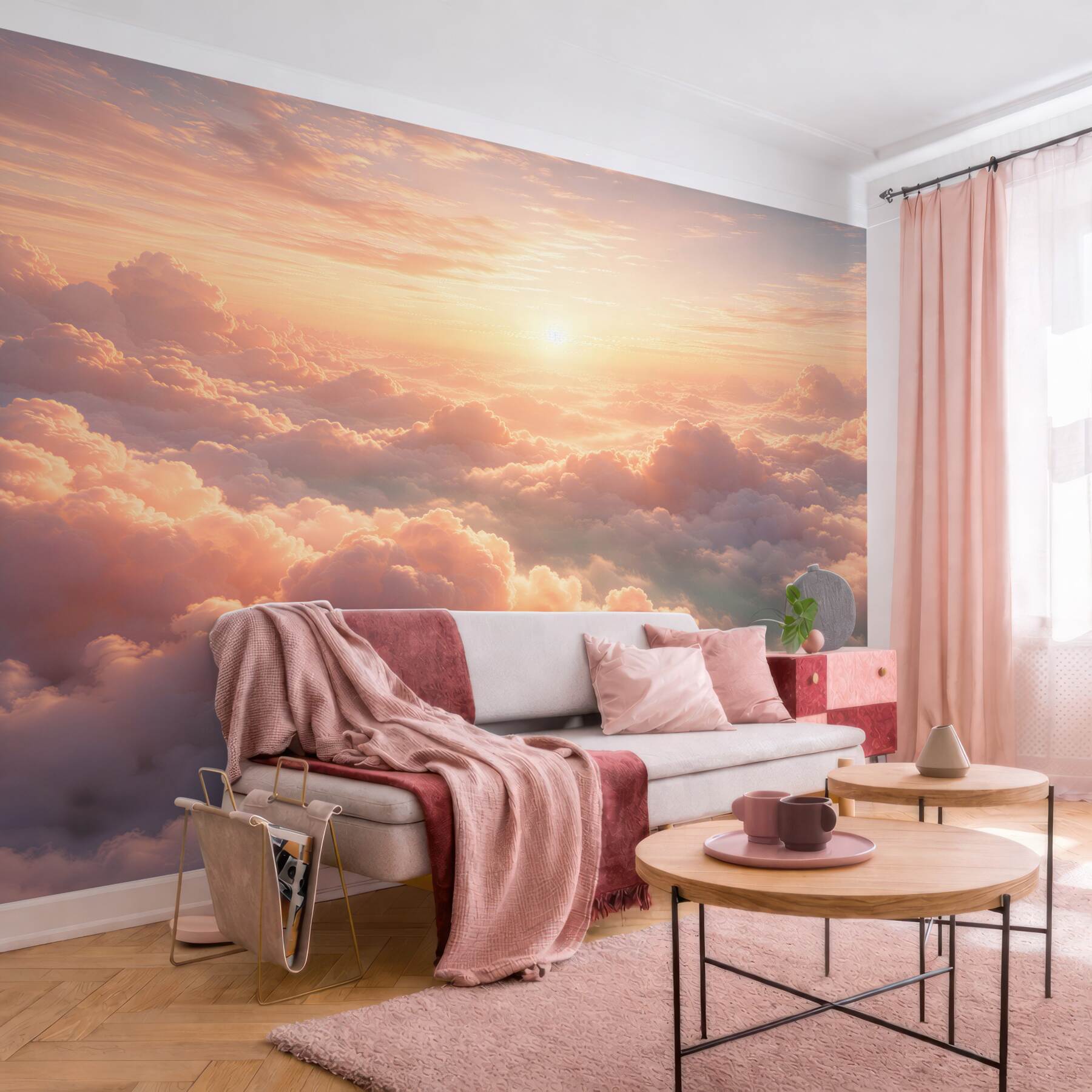 Fototapet Nori pastel la răsărit