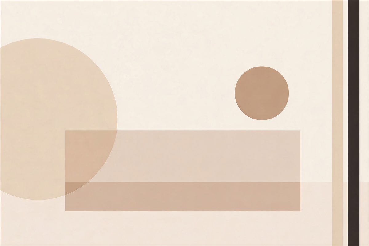 Fototapet Compoziție geometrică minimalistă