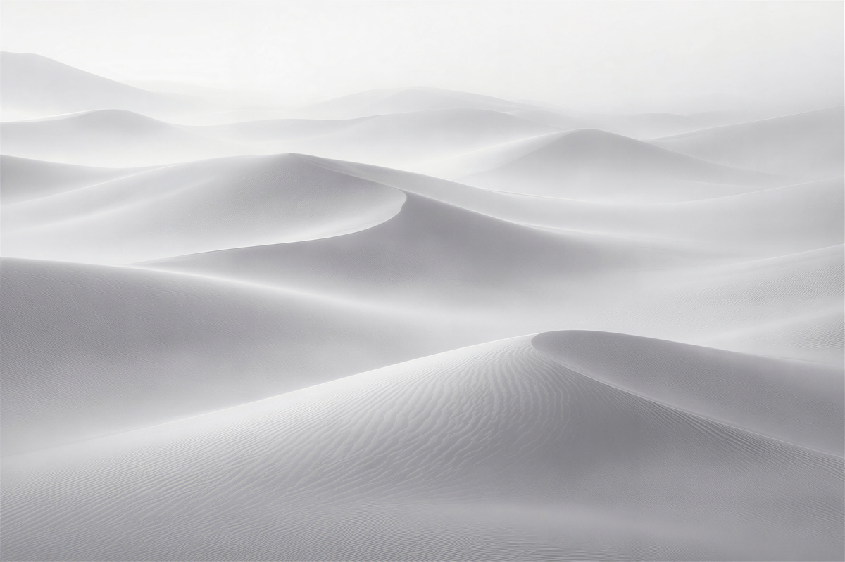 Fototapet Dune luminoase în ceață delicată