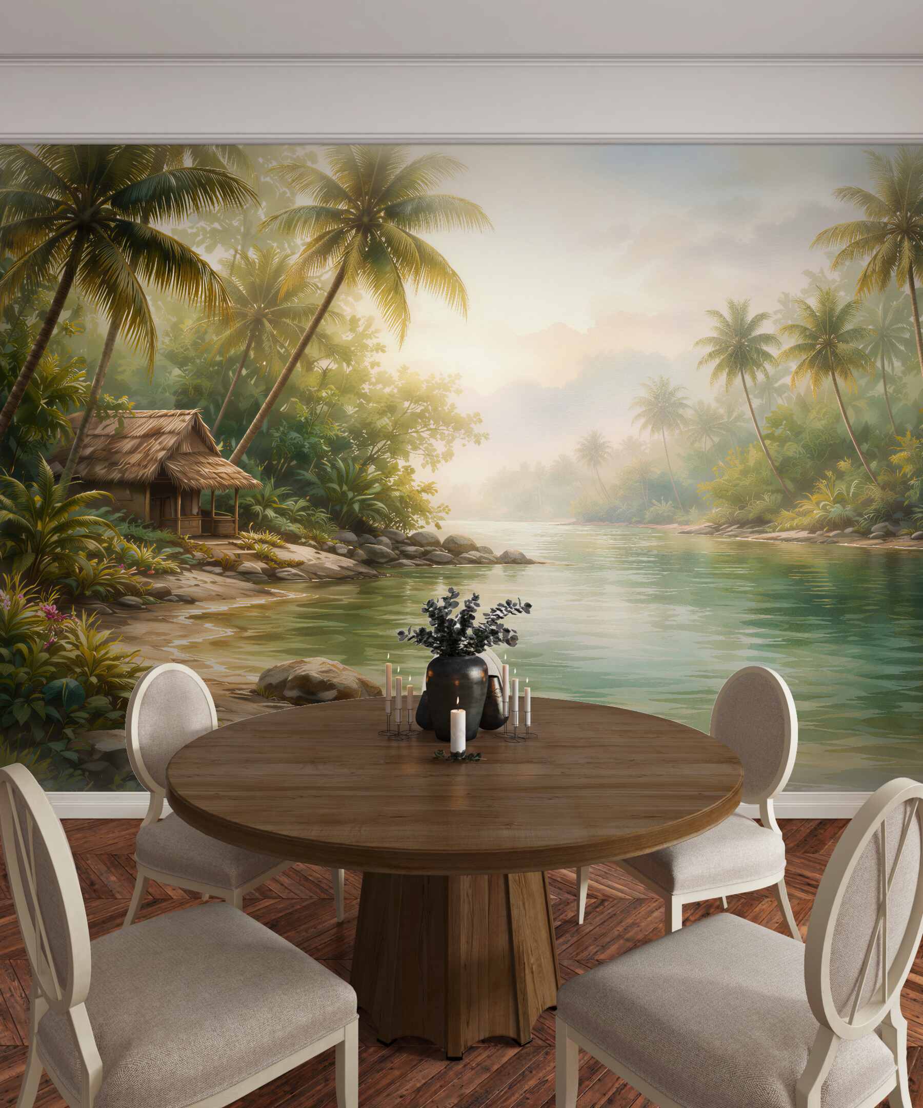 Fototapet Lagună tropicală în zori