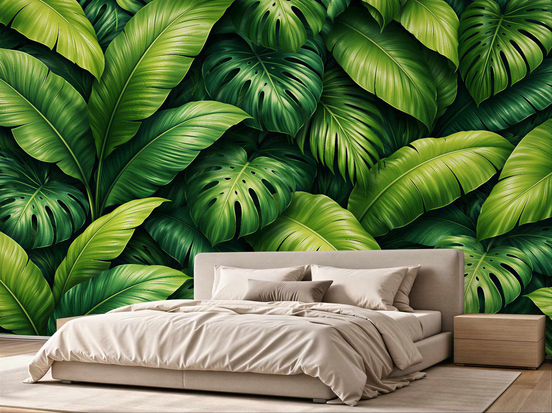 Fototapet Frunze verzi tropicale