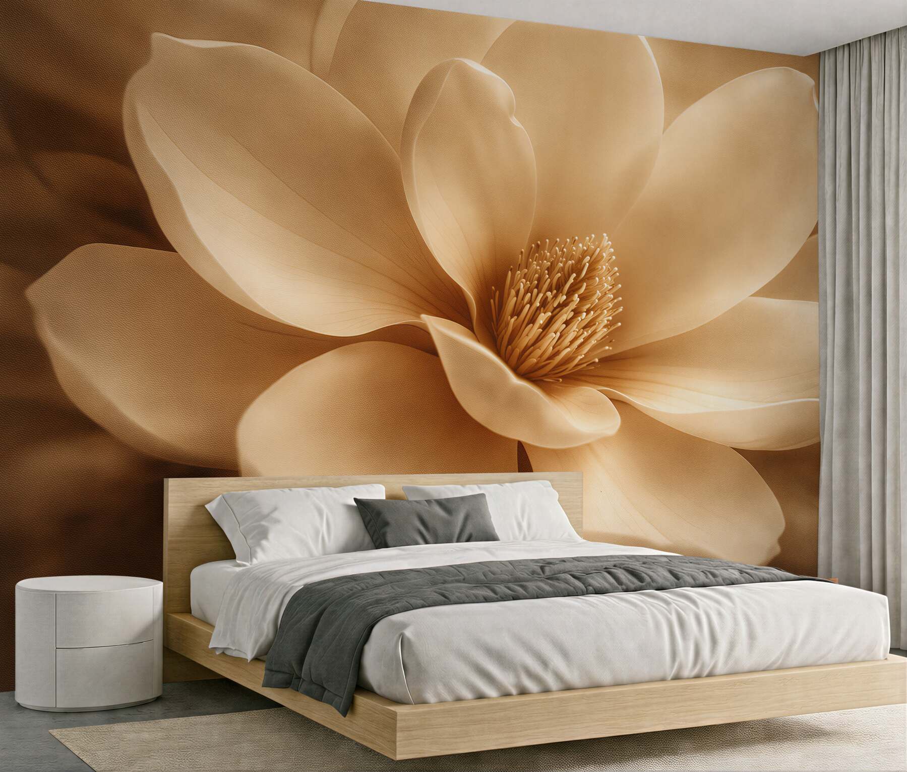 Fototapet Magnolie aurie în prim-plan elegant