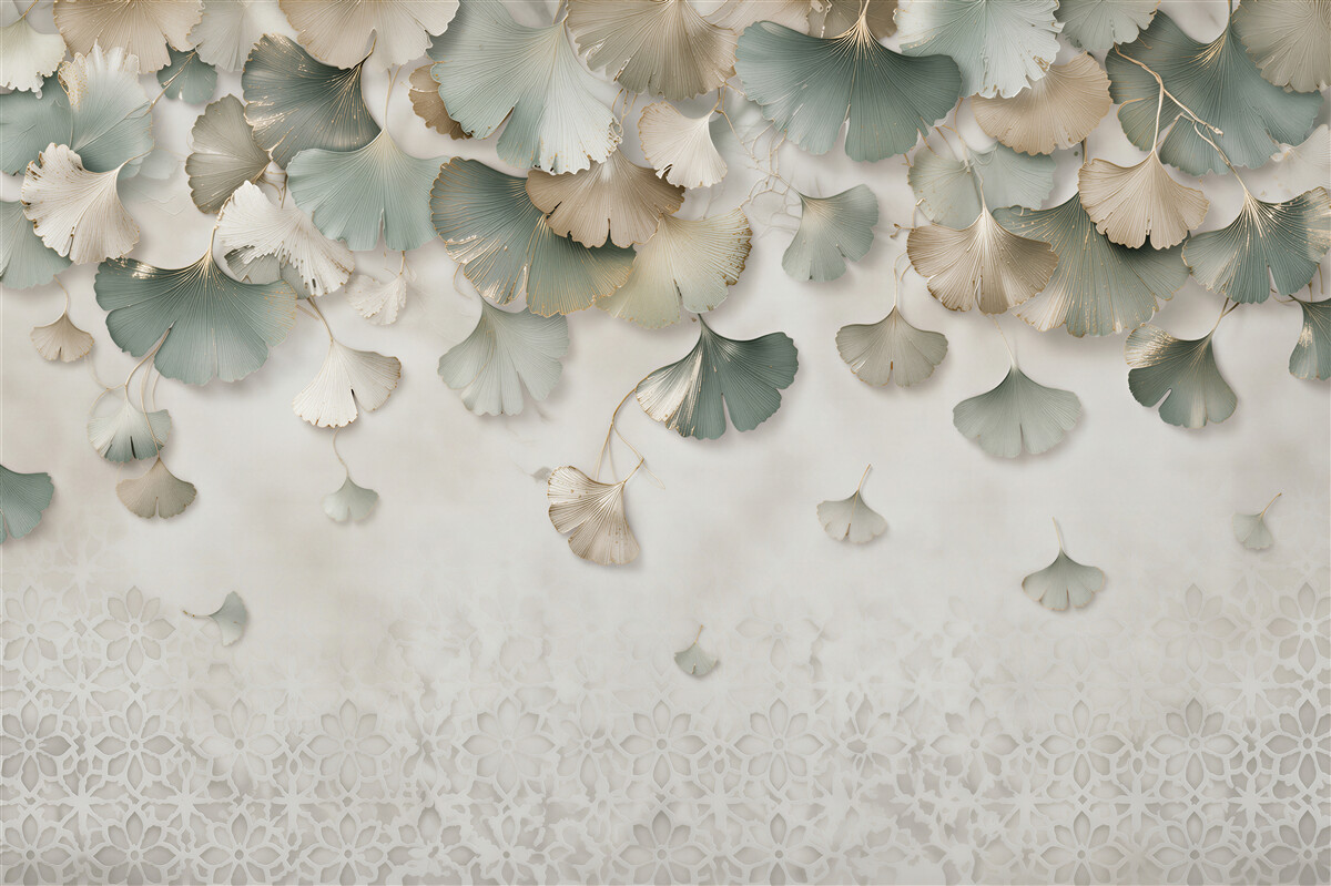 Fototapet Frunze aurite de ginkgo
