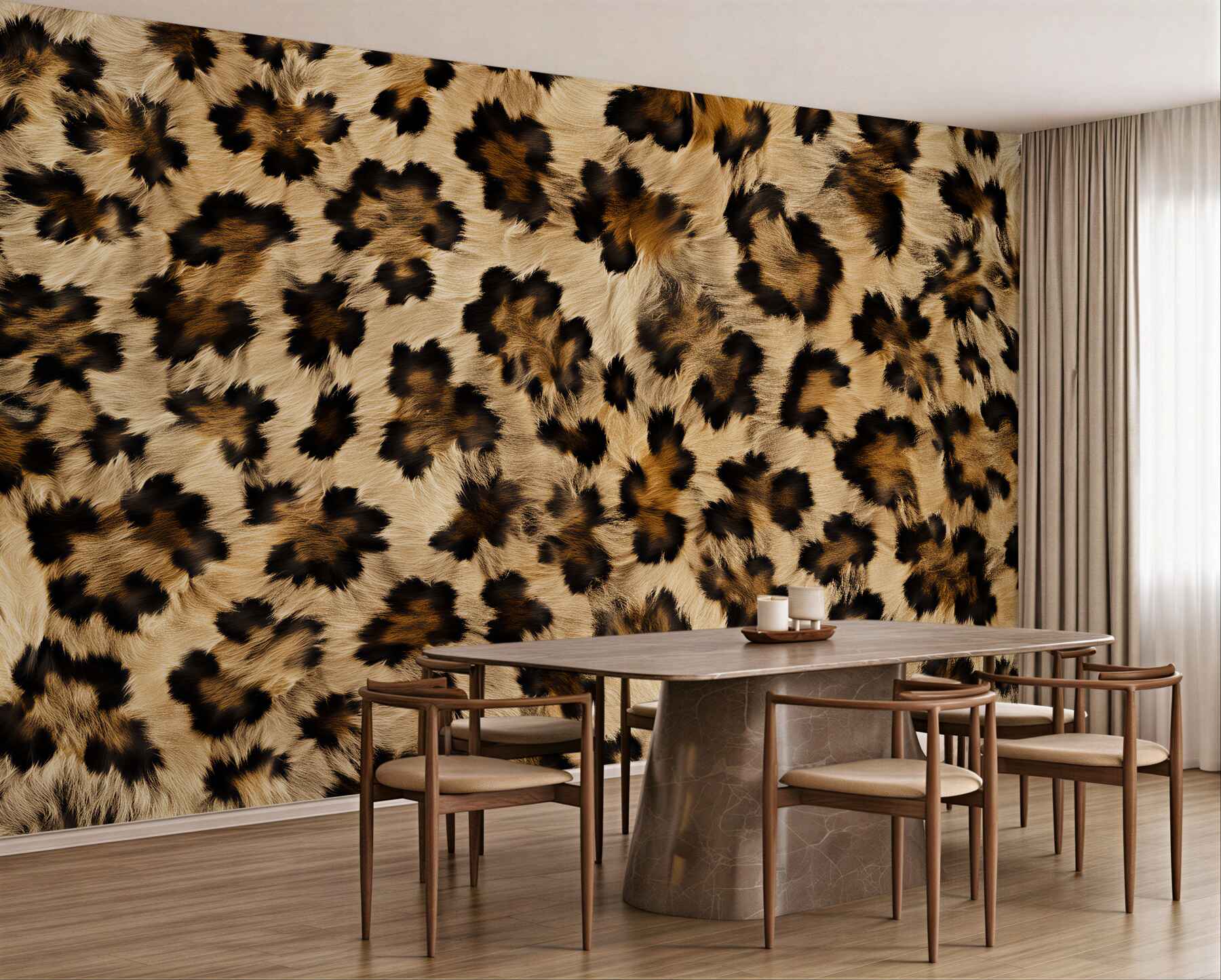 Fototapet Model leopard glamour