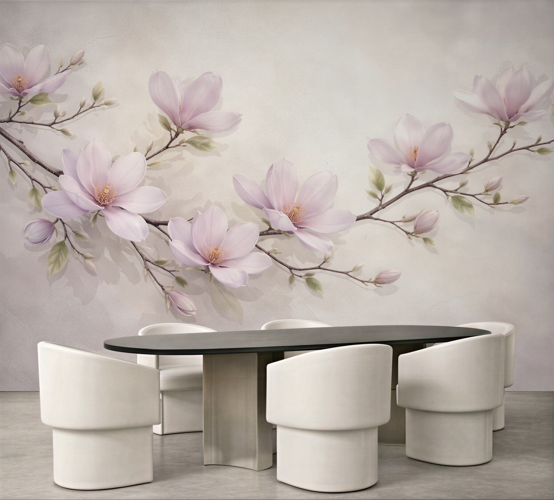 Fototapet Ramură pudrată de magnolie