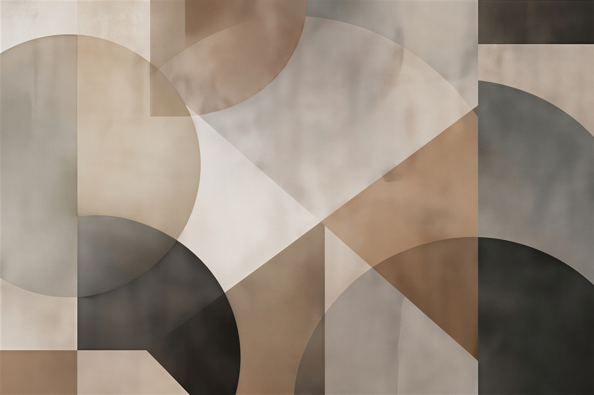 Fototapet Geometrie bej a armoniei moderne