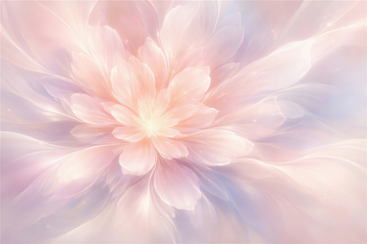 Fototapet Floare pastel a armoniei luminoase