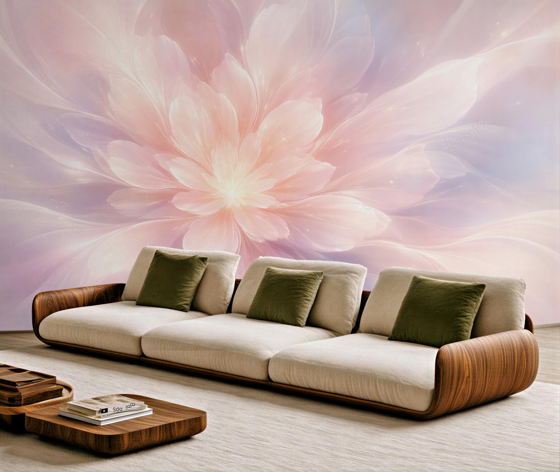 Fototapet Floare pastel a armoniei luminoase