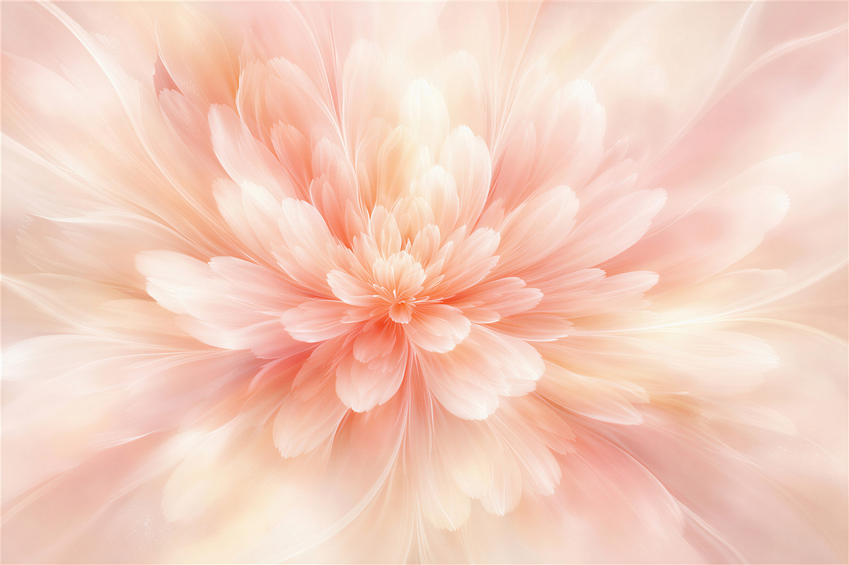 Fototapet Înflorire pudrată a petalelor delicate