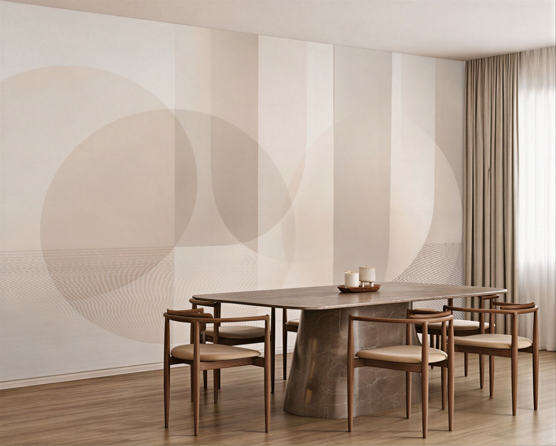 Fototapet Geometrie bej minimalistă