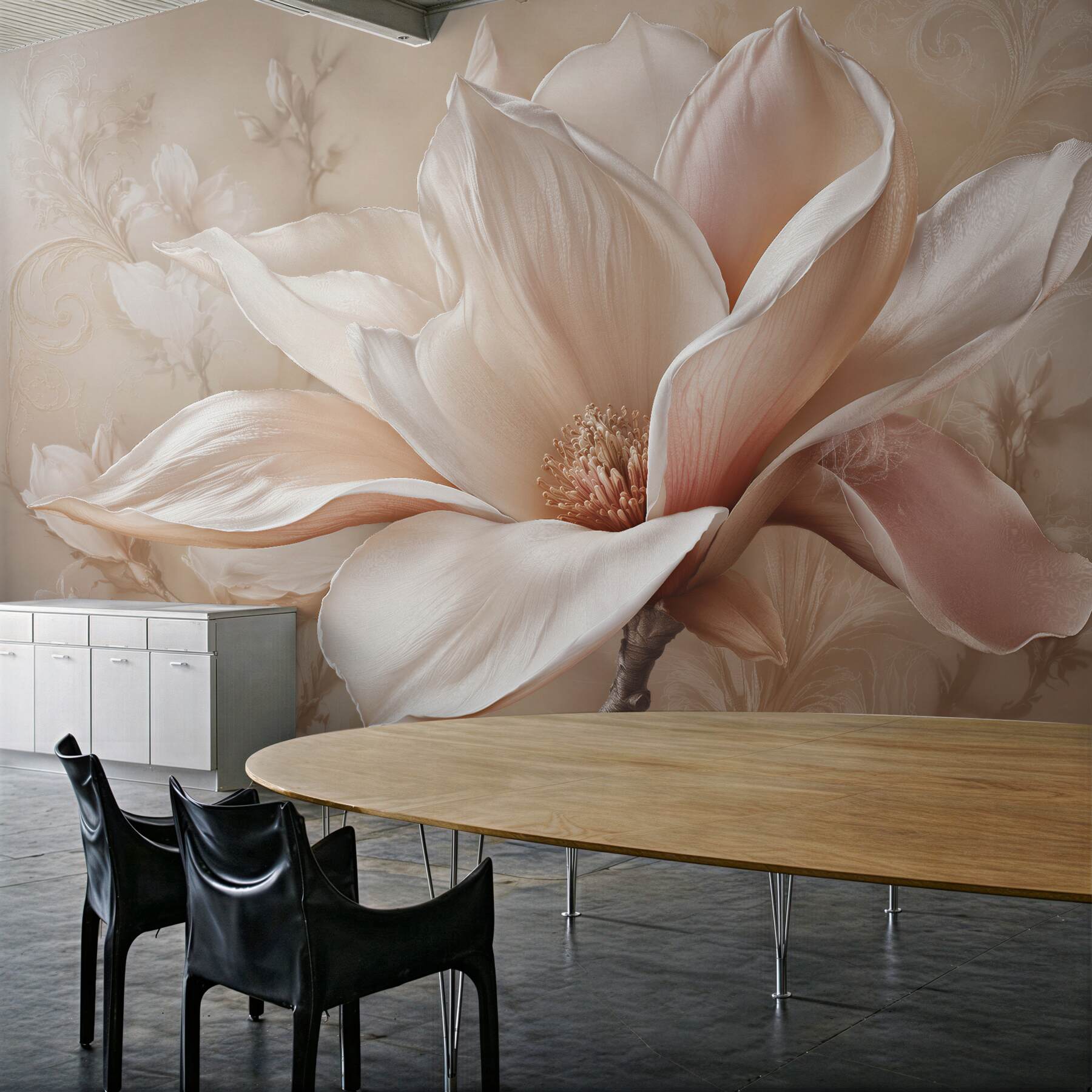 Fototapet Magnolie pudrată în detaliu elegant