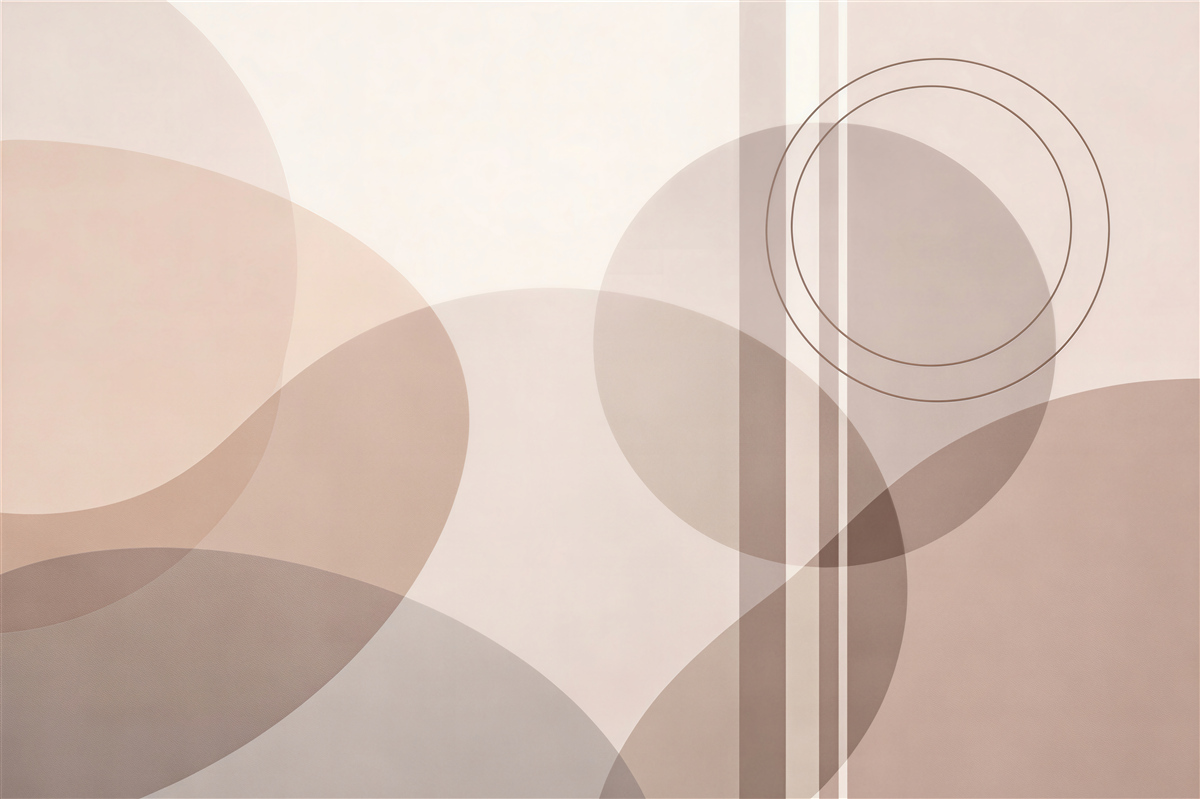 Fototapet Cercuri pudrate în stil minimalist