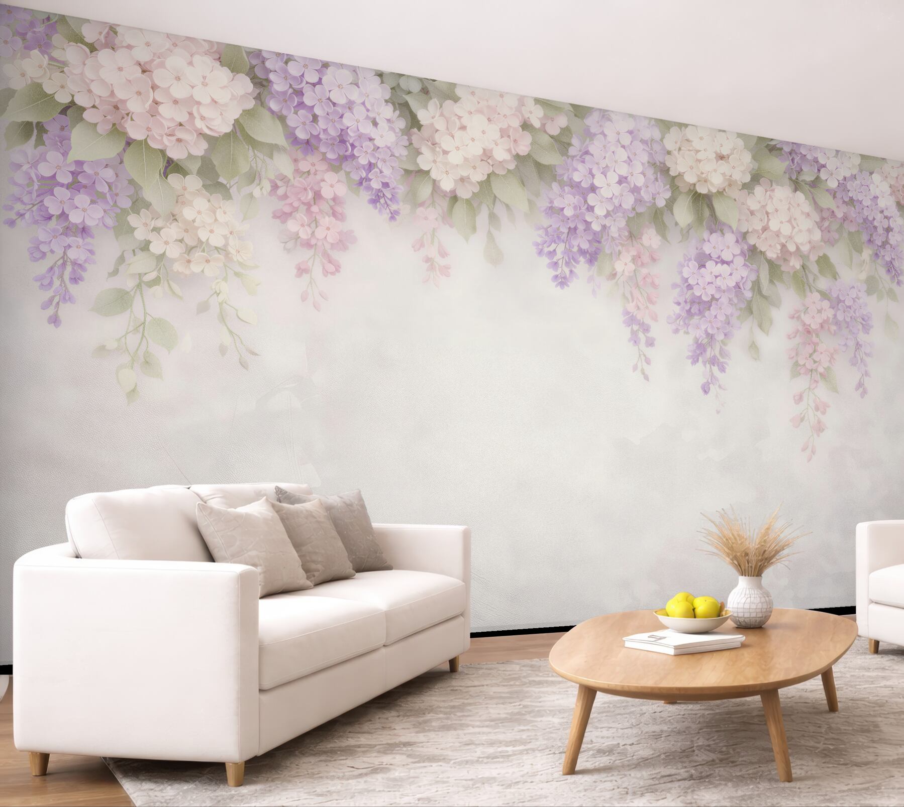 Fototapet Ghirlande florale pastelate