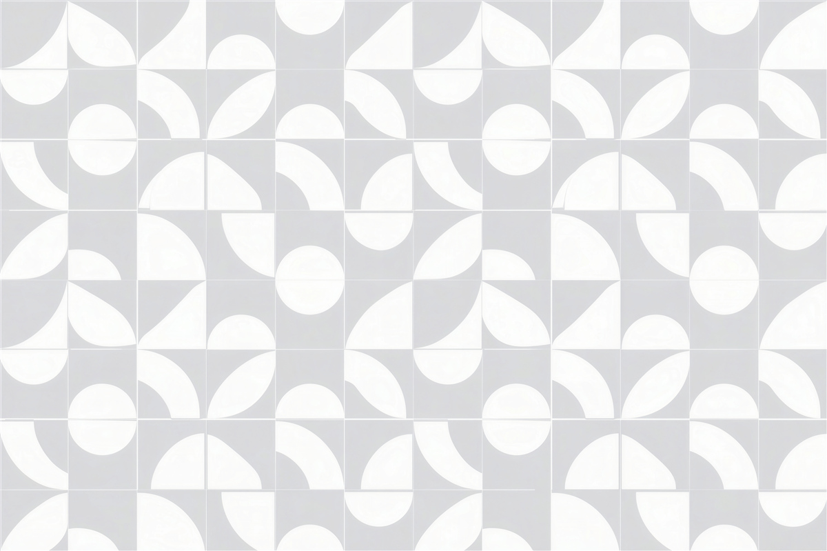 Fototapet Mozaic geometric alb subtil