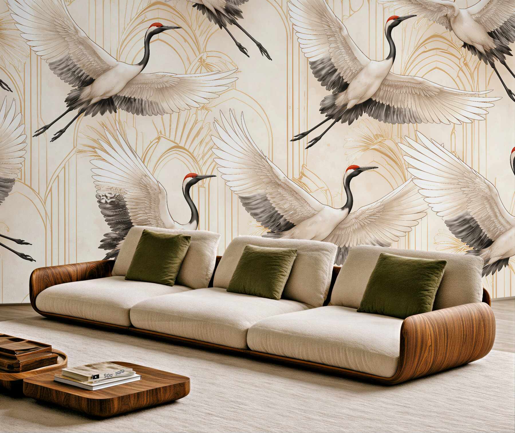 Fototapet Cocori în stil art déco elegant