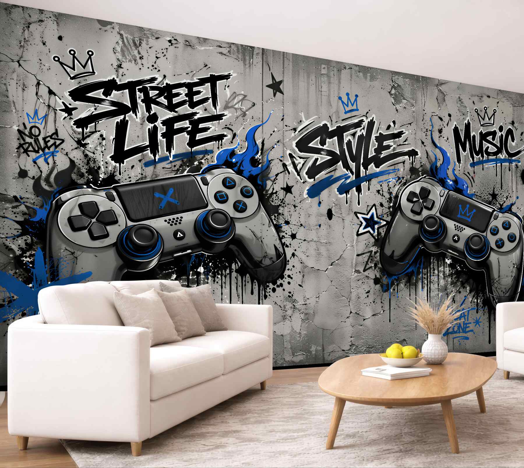 Fototapet Stil street gaming cu controllere