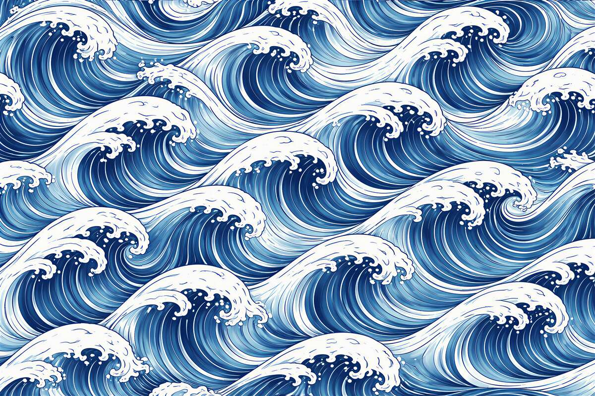 Fototapet Valuri oceanice dinamice