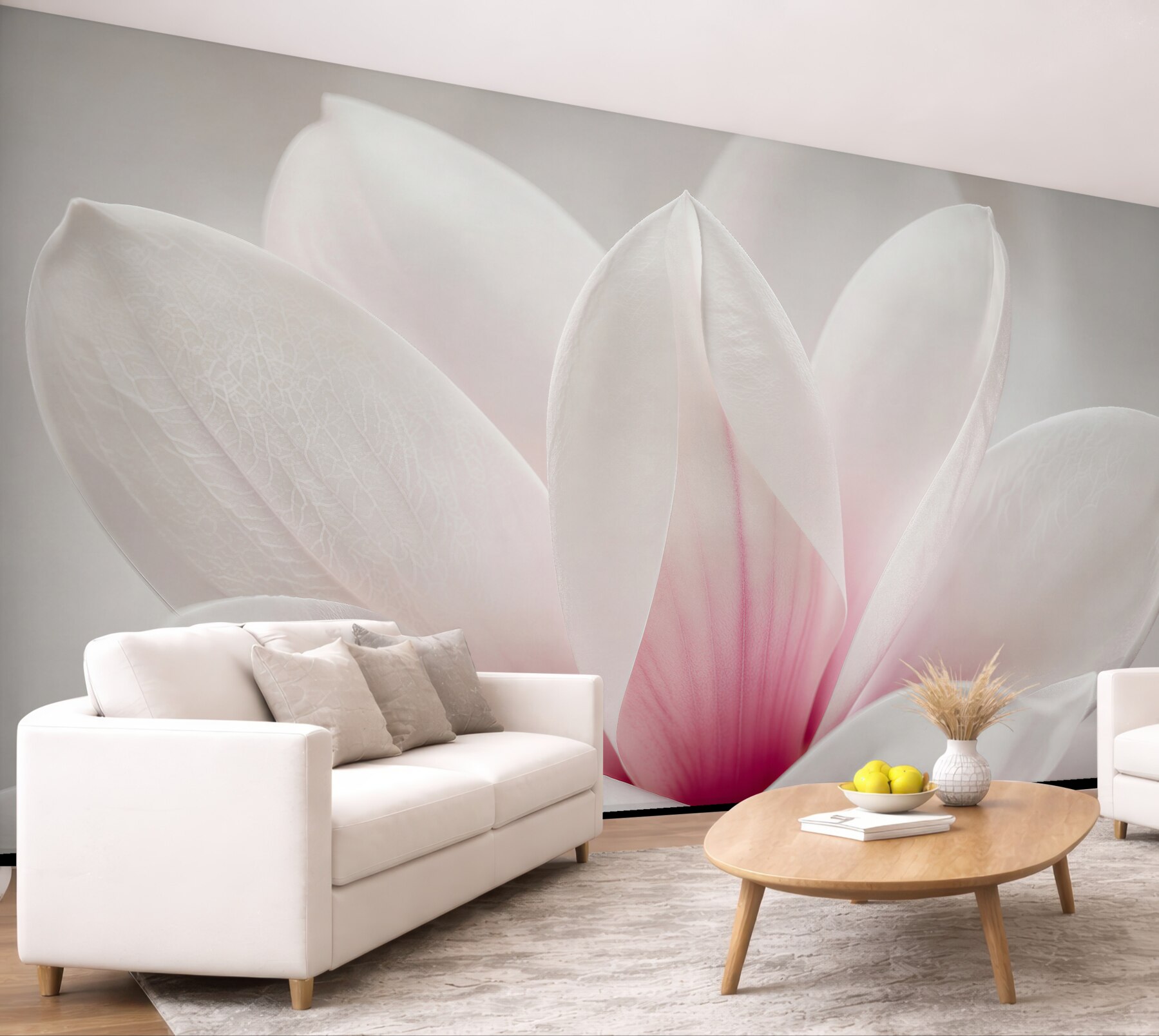 Fototapet Petale delicate de magnolie în prim-plan