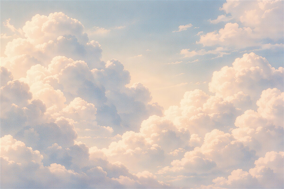 Fototapet Nori pastel la ivirea zorilor