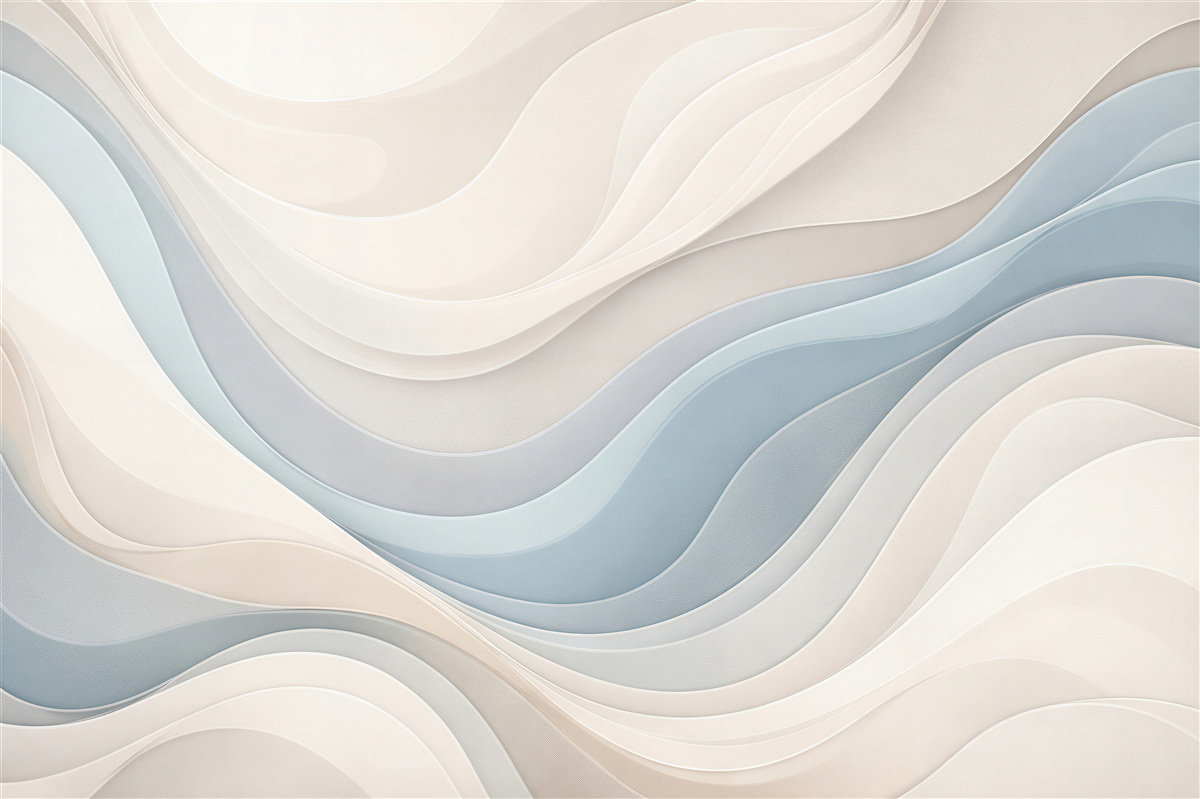 Fototapet Valuri albastre delicate 3D
