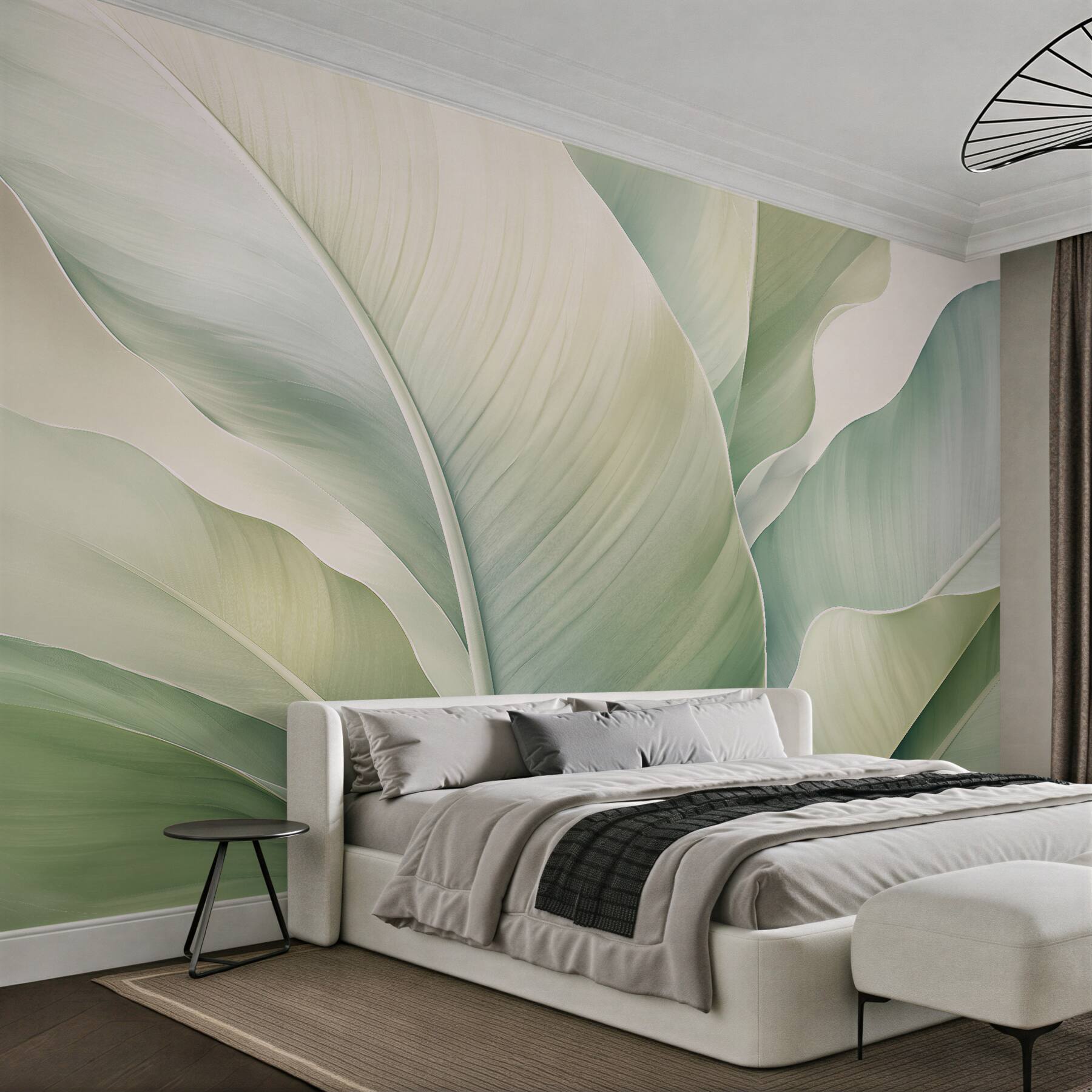 Fototapet Frunze tropicale pastelate