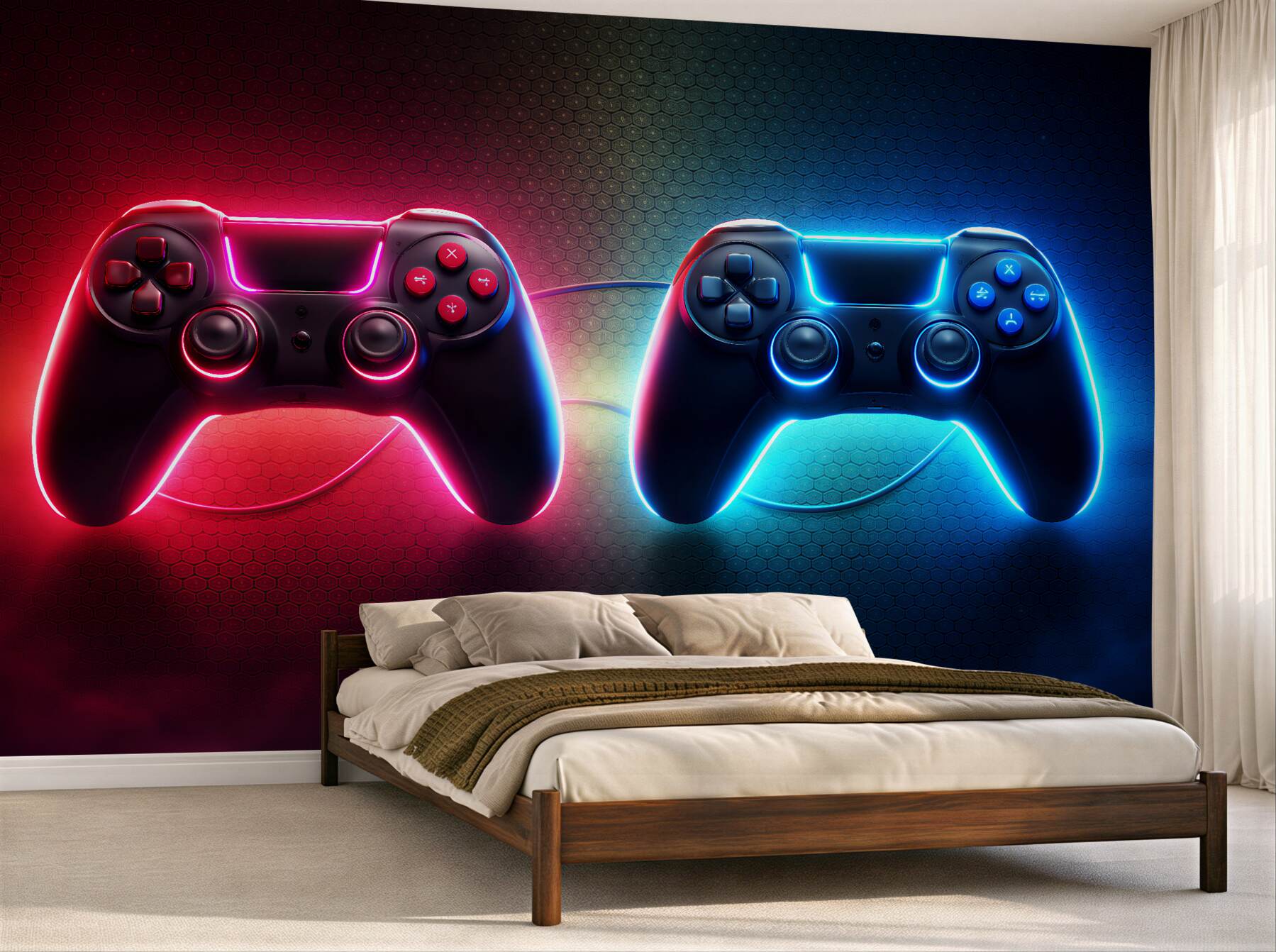 Fototapet Paduri neon pentru gameri