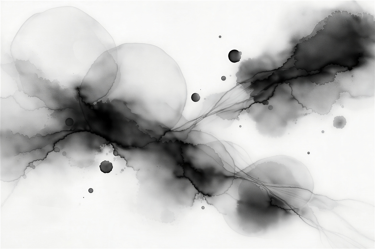 Fototapet Ceață monocromatică de abstracție