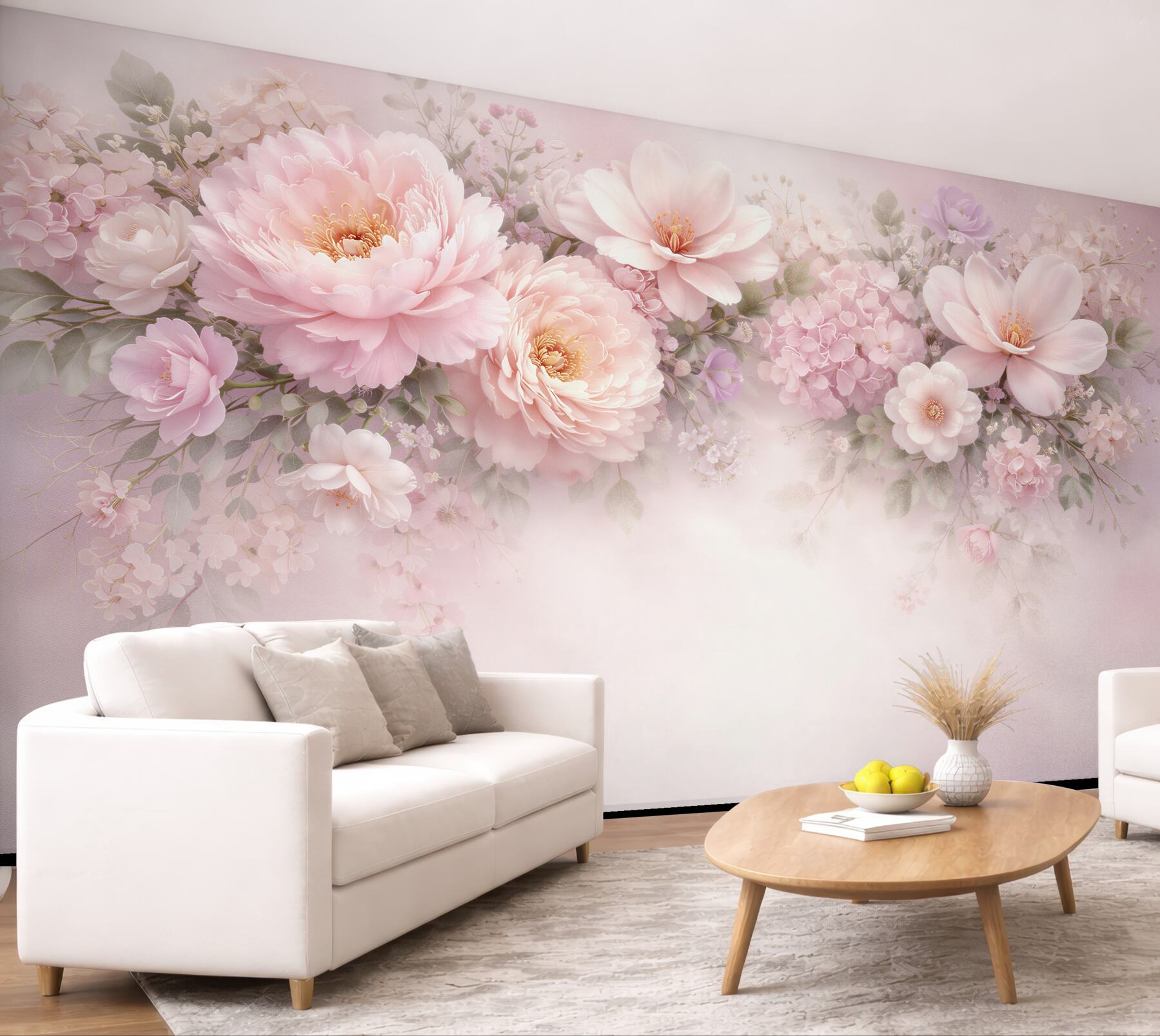 Fototapet Compoziție florală pudrată