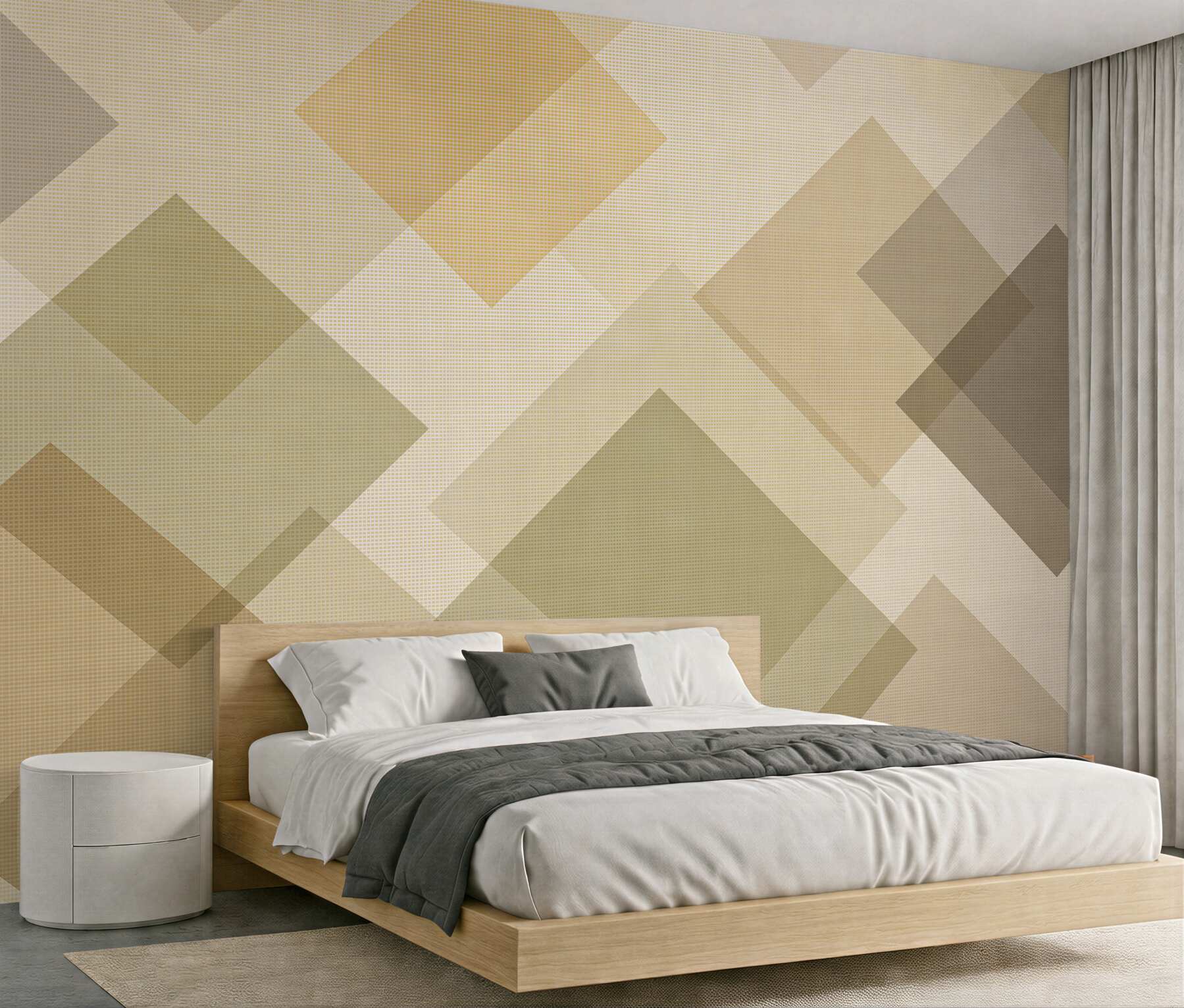 Fototapet Geometrie bej în stil modern