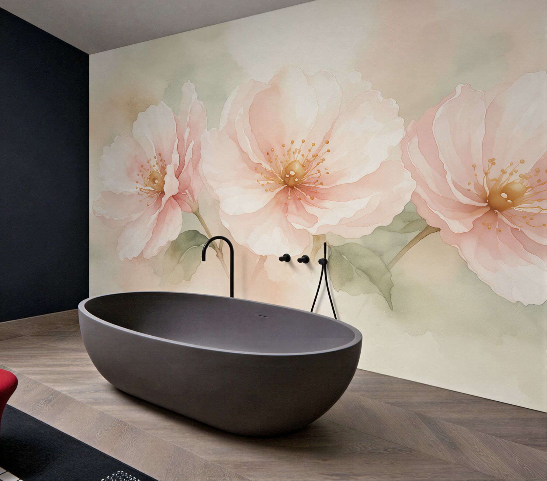Fototapet Flori delicate în tonuri pastelate