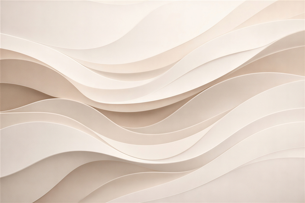Fototapet Valuri crem în relief modern