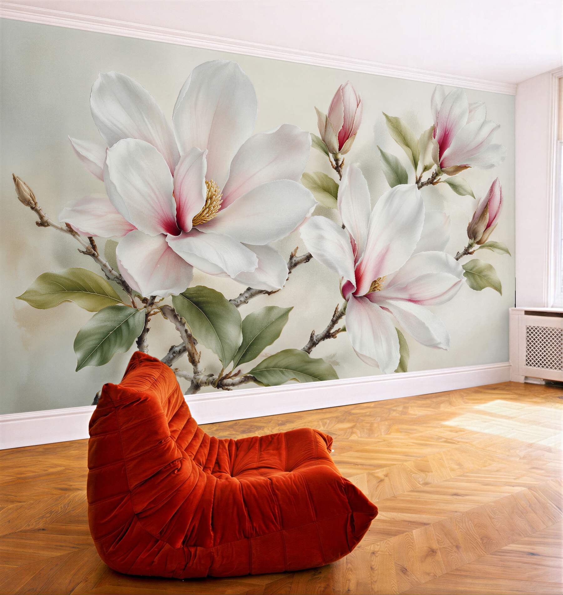 Fototapet Magnolie subtilă pe ramuri