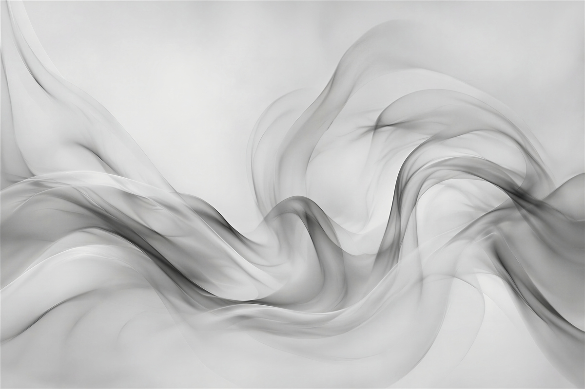 Fototapet Valuri subtile fumurii de abstracție