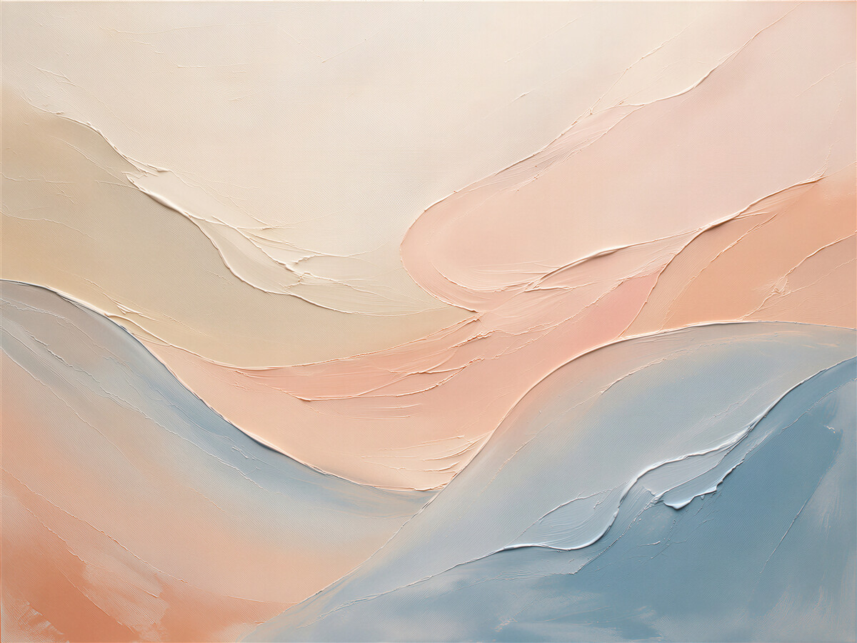 Fototapet Abstracție pastelată a valurilor moi