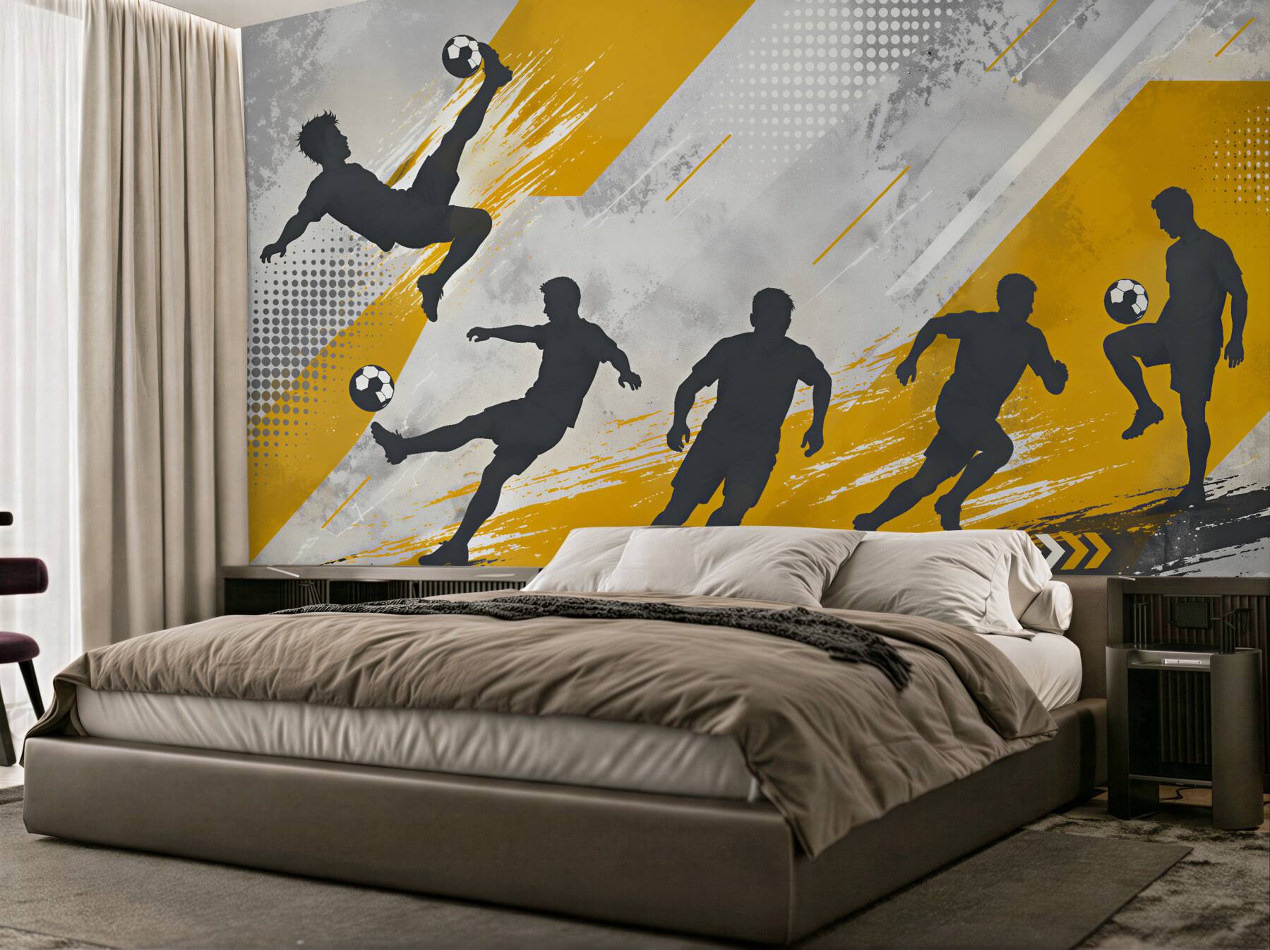 Fototapet Joc dinamic de fotbal