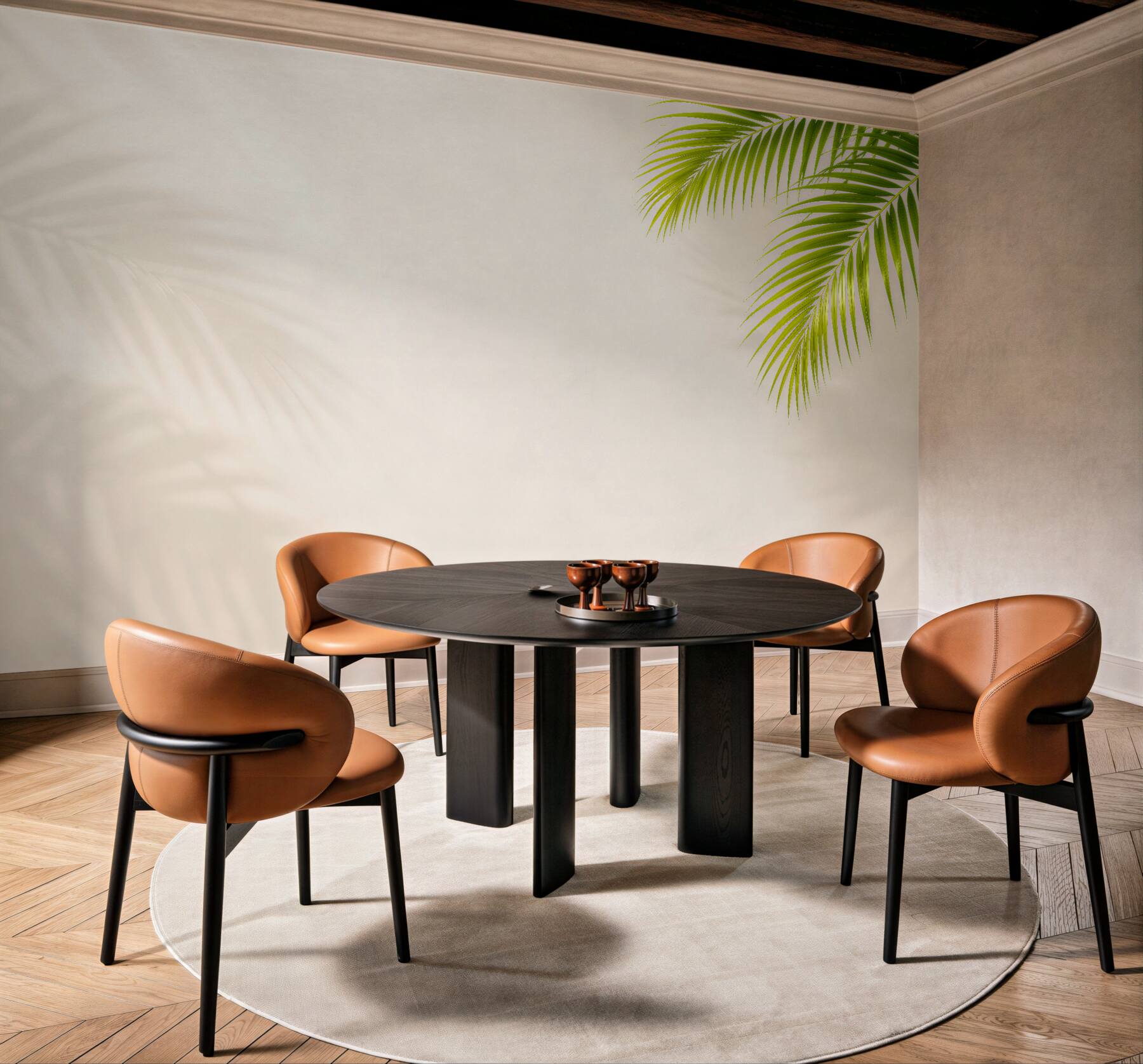 Fototapet Palmier tropical în lumină deschisă