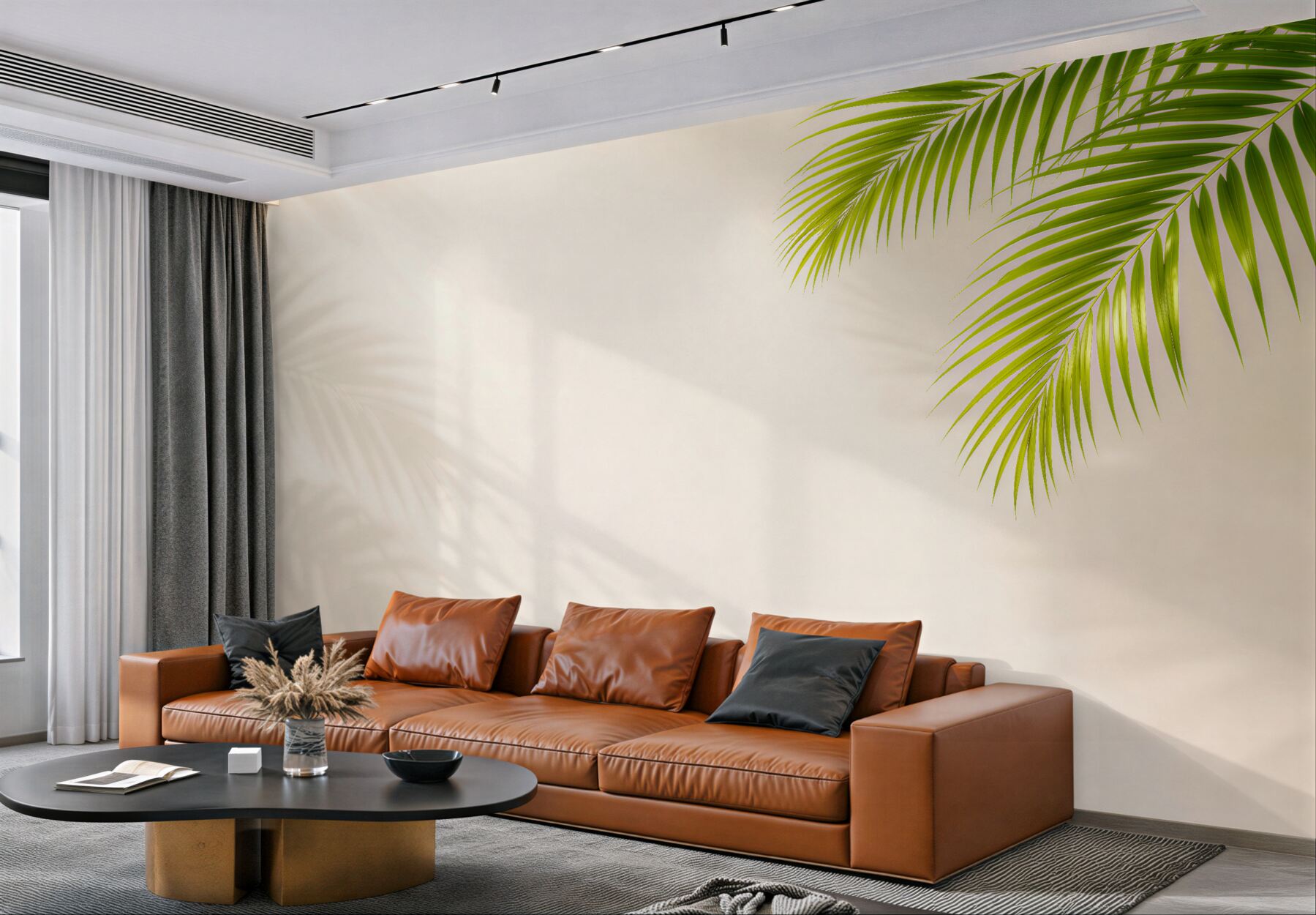 Fototapet Palmier tropical în lumină deschisă