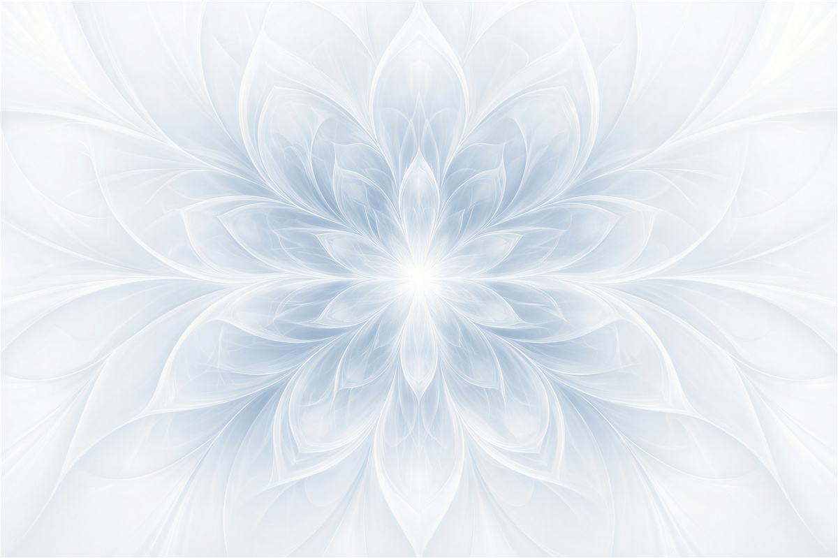Fototapet Floare de mandala înghețată