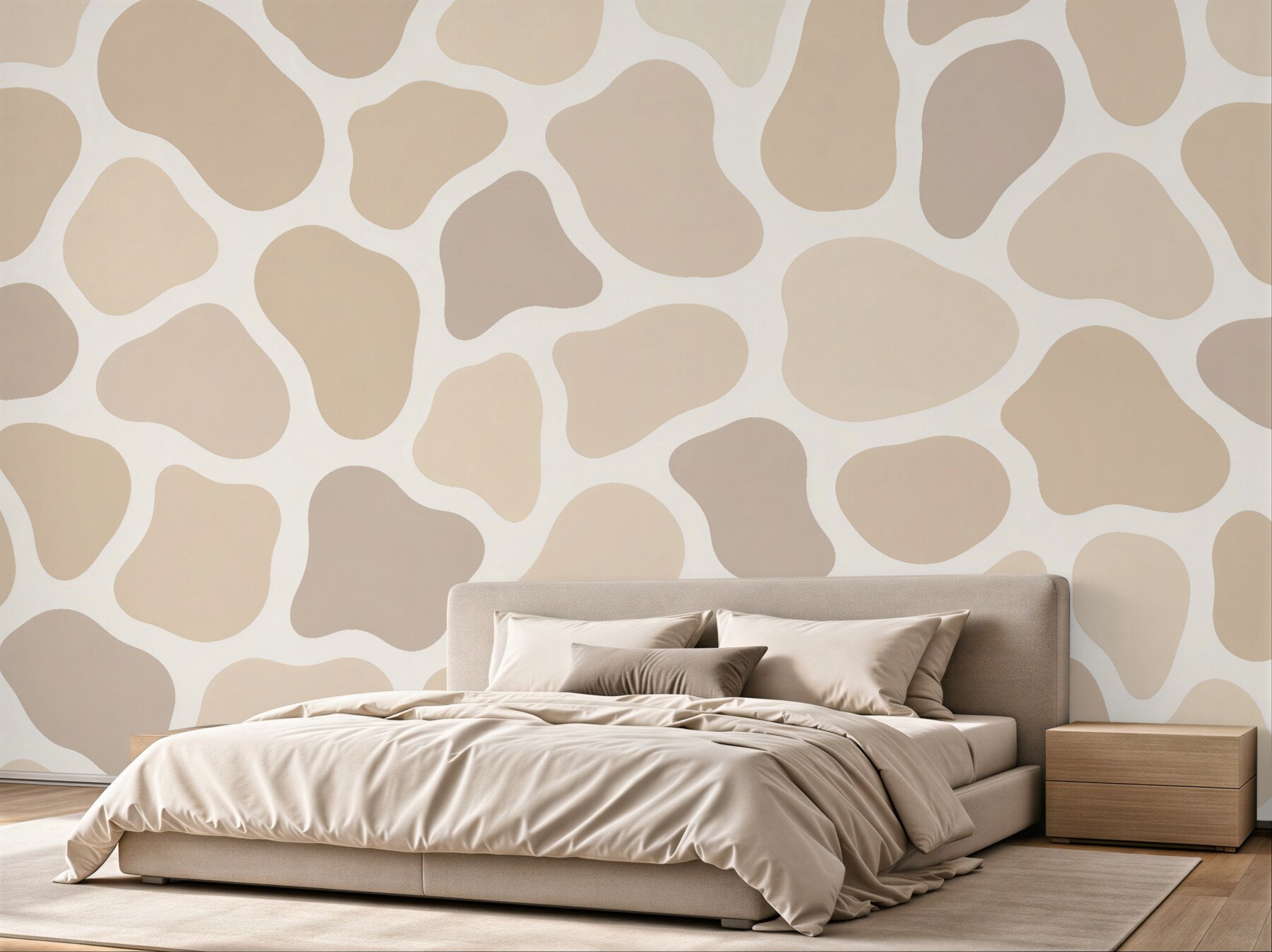 Fototapet Piele de girafă bej minimalistă