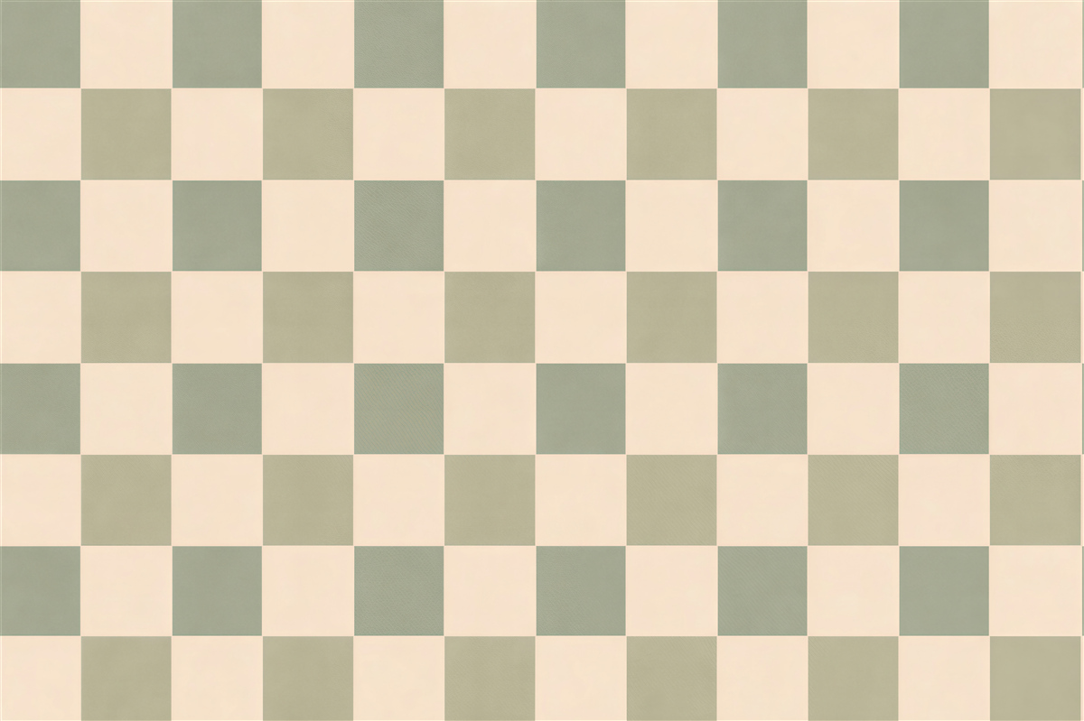 Fototapet Tablă de șah în verde pastel