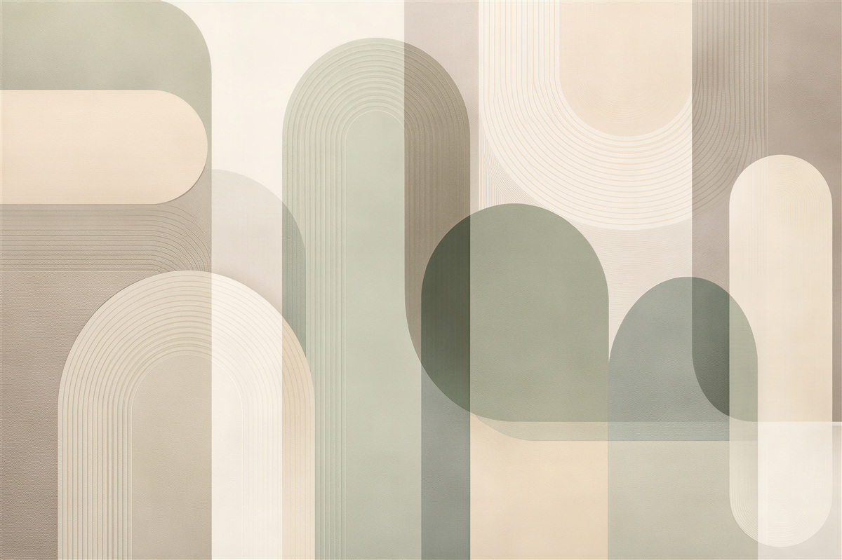 Fototapet Arcade abstracte în bej