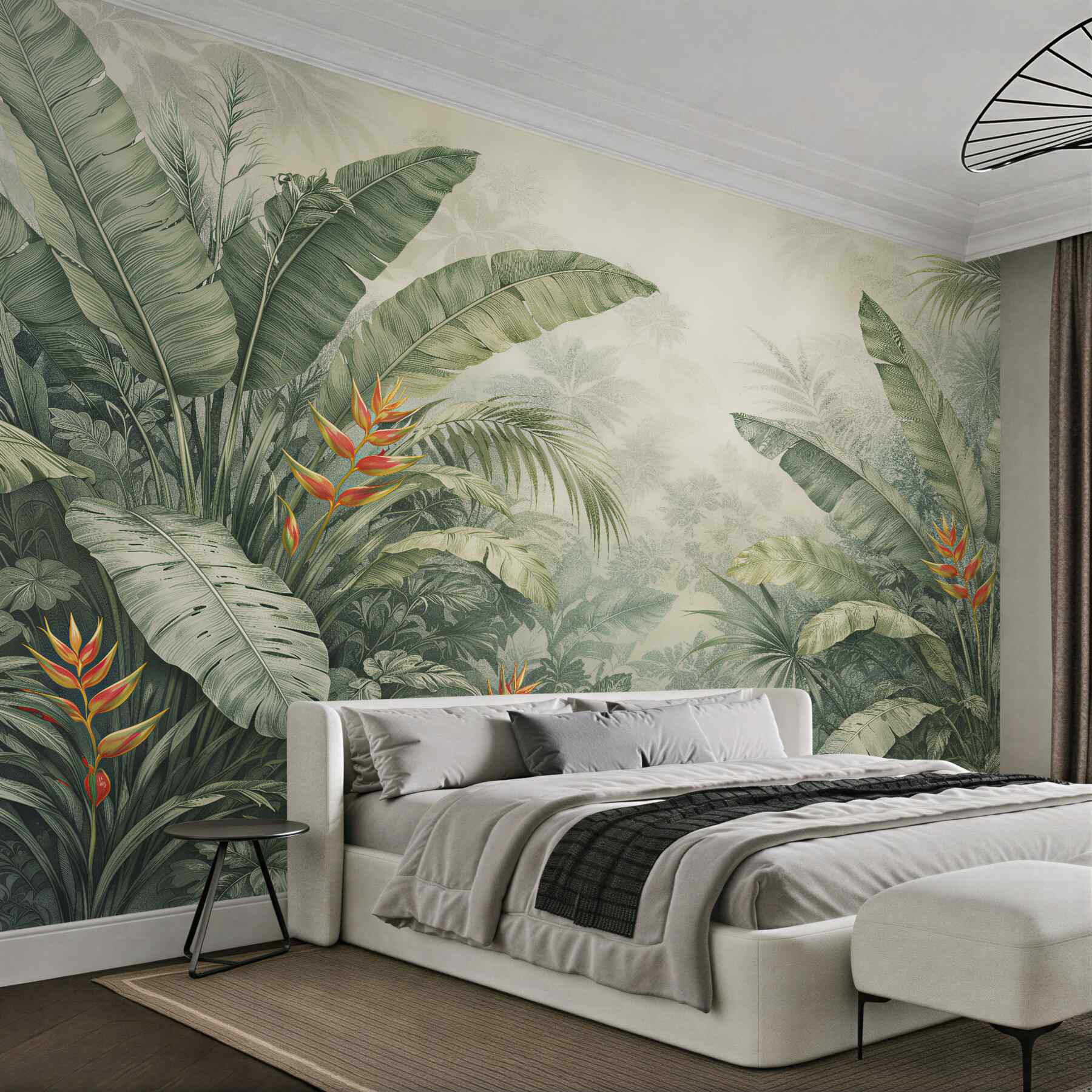Fototapet Junglă tropicală cu heliconia