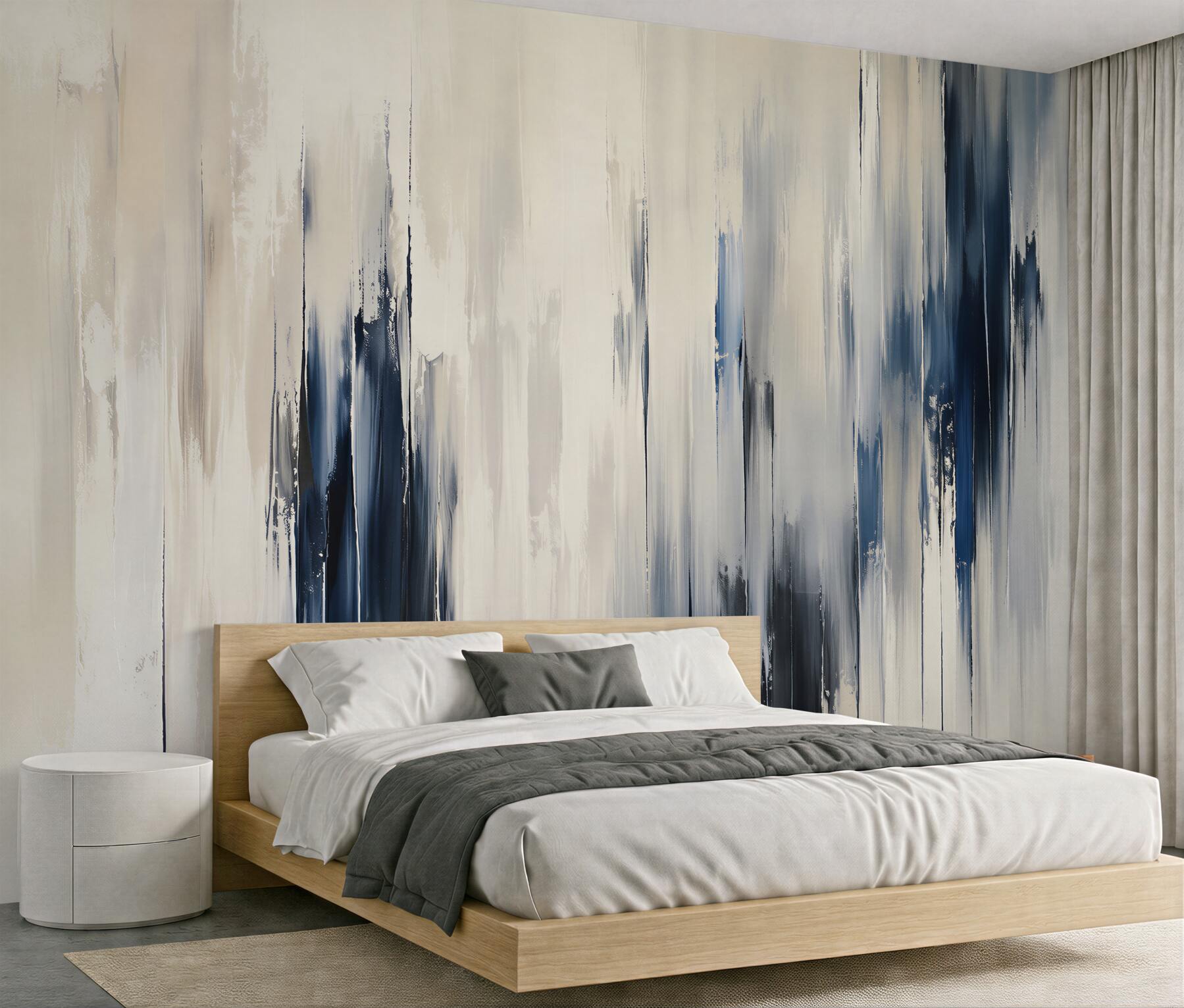 Fototapet Dâre bleumarin de abstracție
